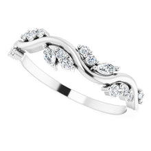 Load image into Gallery viewer, 14K White Gold 1/5cttw Natural Diamond Anniversary Band - Sizes 6-8
