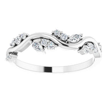 Load image into Gallery viewer, 14K White Gold 1/5cttw Natural Diamond Anniversary Band - Sizes 6-8
