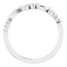 Load image into Gallery viewer, 14K White Gold 1/5cttw Natural Diamond Anniversary Band - Sizes 6-8
