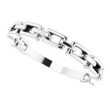 Load image into Gallery viewer, Sterling Silver Chain Link Ring - Sizes 5-8
