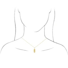 Load image into Gallery viewer, A-Z 14K Yellow Gold .05cttw Natural Diamond Initial 16-18&quot; Necklace
