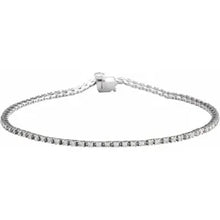 Load image into Gallery viewer, 14k Gold 1cttw Lab-Grown Diamond Line 7 1/4&quot; Bracelet In Multiple Colors
