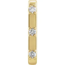 Load image into Gallery viewer, 14k Gold 1/10cttw Natural Diamond Single Cuff Earring In Multiple Colors
