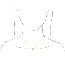 Load image into Gallery viewer, 14k Gold Puffy Heart 16-18&quot;Necklace In Multiple Colors
