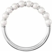 Load image into Gallery viewer, 14k Gold Cultured Freshwater Pearl Ring In Multiple Colors - Sizes 5-8
