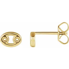 Load image into Gallery viewer, 14k Gold Zodiac Stud Earrings In Multiple Colors
