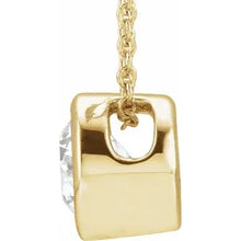 Load image into Gallery viewer, 14k Gold 1cttw Lab-Grown Diamond Solitaire 16-18&quot; Necklace in Multiple Colors
