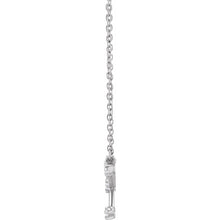 Load image into Gallery viewer, 14K White Gold 1/8cttw Natural Diamond CANCER 16-18&quot; Necklace
