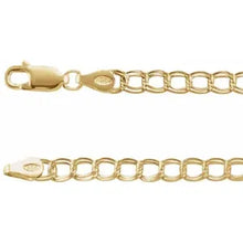 Load image into Gallery viewer, 14K Yellow Gold 4mm Curb Charm Bracelet
