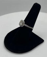 Load image into Gallery viewer, 14k 1.03ct Round Natural Diamond Cushion Halo Engagement Ring, Size 7.5
