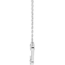 Load image into Gallery viewer, 14K White Gold 1/10cttw Natural Diamond AQUARIUS 16-18&quot; Necklace
