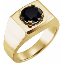 Load image into Gallery viewer, 14k Gold Natural Onyx Ring in Multiple Colors - Size 11
