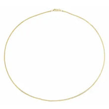 Load image into Gallery viewer, 14K Yellow Gold 1.6mm Herringbone Chain In Multiple Lengths
