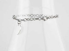 Load and play video in Gallery viewer, Sterling Silver Heart Charm 7.5&quot; Bracelet
