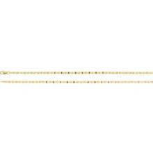 Load image into Gallery viewer, 14K Yellow Gold 2.7mm Mirror Link 18&quot; Cable Chain
