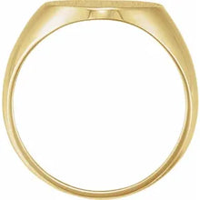 Load image into Gallery viewer, 16x14 mm Oval Signet Ring - Size 10
