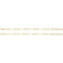 Load image into Gallery viewer, 14K Yellow Gold 6.2mm Paperclip Link 18&quot; Cable Chain
