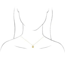 Load image into Gallery viewer, 14K Yellow Gold 12.02x8mm Lock Pendant 16-18&quot; Necklace
